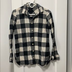 J. Crew black/white flannel, size 4